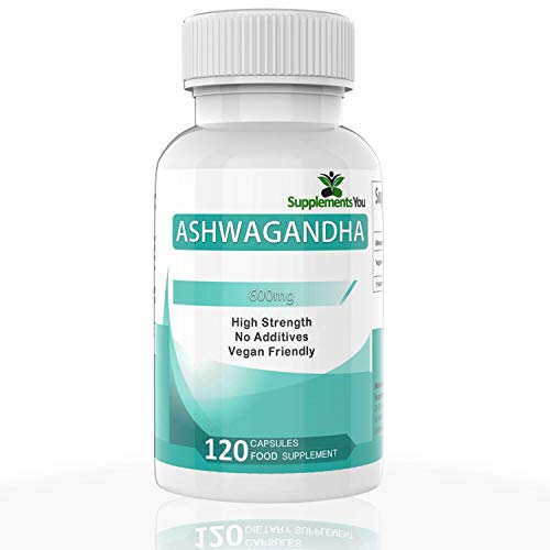 ASHWAGANDHA Ayurveda 600mg Supplements You - 120 Cápsulas Ginseng Indio  Apto para Vegetarianos y Veganos - Withania Somnifera  Bufera Adaptógeno Ayurvédico Pastillas Estres - Fabricado en RU