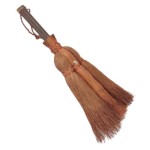 HOODANCOS Palm Fiber Broom for Home Cleaning Compact Tool for Desktop Tea Tray and Kitchen Use and Household Accessory