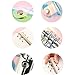 Zhi Jin 1Pc Notebook Cover Case A6 Soft PVC Loose Leaf Binder Round Ring with Snap Button Closure