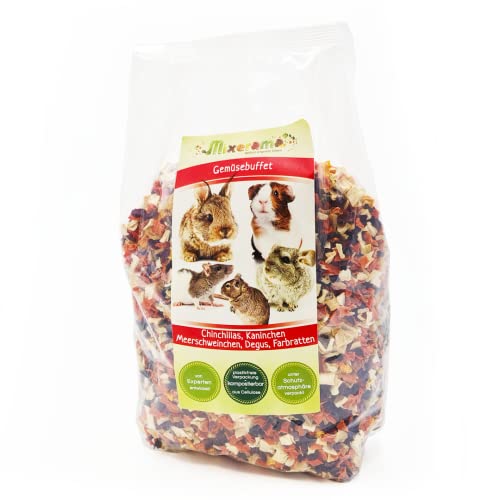 Mixerama Gemüsebuffet - artgerechtes getreidefreies Futter für Ratten, Mäuse, Kaninchen, Meerschweinchen, Sittiche und Papageien