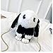 Mcttui Mochila de Peluche Mochila Bolso de Peluche Linda Peluche de Conejo Mochila 33 cm Moda niña Piel Capa Liebre Lana Cadenas de Lana Bolso Bolso Casual Peluche Muerto pestañas Mensajero Bolsa