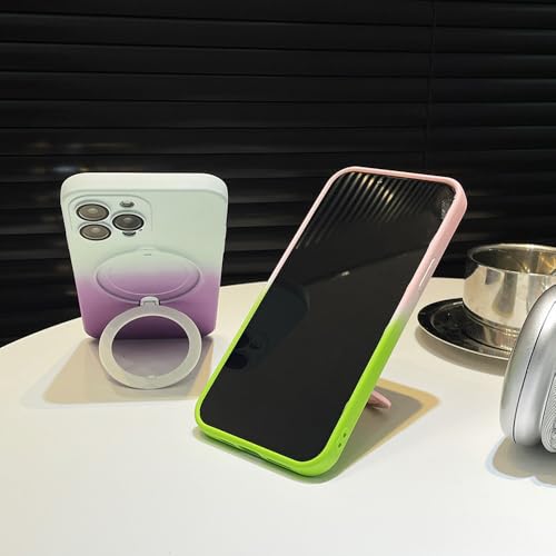 Coque silicone iPhone 12 Pro compatible charge sans fil avec support pliable intégré - 5