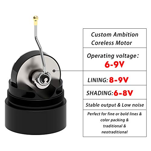 Ambition Rotary Tattoo Battery Pen Wireless Cartridge Machine With 1950Mah Power Supply Coreless Motor Digital Led Display Permanent Make Up Equipment For Professionals Tattoo Artists #TOP4