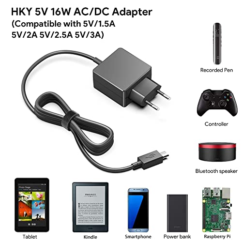 Chargeur micro USB 5V anti-surchauffe pour alimentation Raspberry Pi - 5