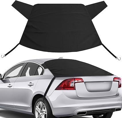 Bâche Protection Pare Brise Arrière Voiture pour Vauxhall Adam (2012-2019), Couverture de Pare-Brise Arrière de Voiture, Housse de Pare-Brise Anti Neige Pliable