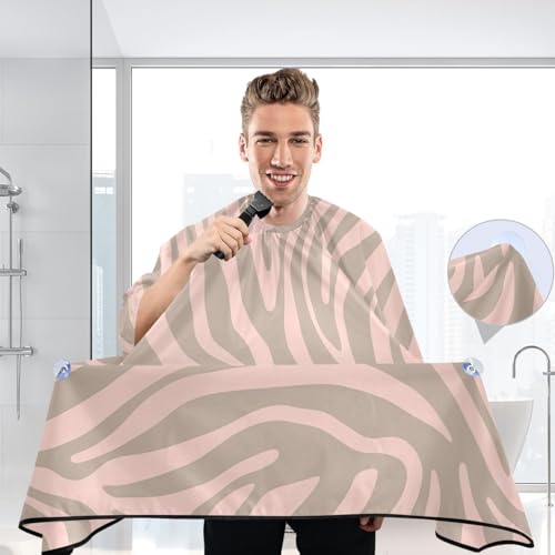 Capa de Corte de Pelo Impermeable Profesional Beige miniatura 6