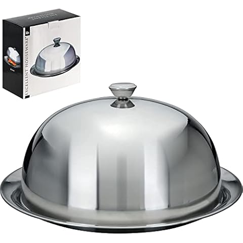 Stainless Steel Cloche Serving Dish with Dome Cover