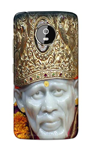 Image of PRINTFIDAA Sai Baba Lord Shiridi Great God Hinduism Hindu Religious Printed Designer Hard Case for Motorola Moto G5 Plus (5.2 inch), XT1684, XT1685, XT1687 Back Cover -(e) RPM1005