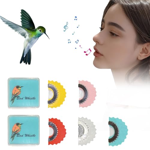 LE TOOTER Bird Whistle Toys,5 Colors 5 PCS Warbler Original Magic Bird Caller Tongue,Oral Stunts Tricks Gag Tweeting Noisemaker Toys for Gift