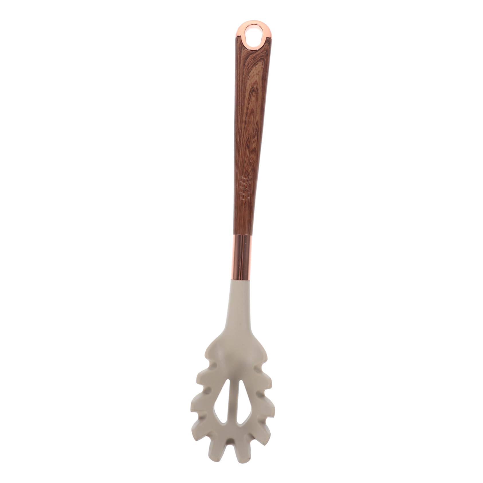 OFFSCH Silicone Pasta Spoon Noodle Fork Kitchen Strainer Spaghetti Server Comfort Grip for Drainage