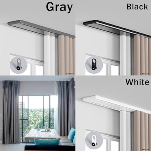 Riel de aluminio elegante para montaje en techo de 270 cm 4
