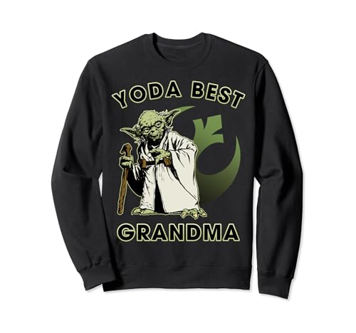 Sweat Star Wars Yoda Best Grandma pull coton imprimé vêtement pop culture