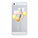 Produktbild iPhone SE Hülle Caler® Weiche flexible Silikon-Handy-Hülle Transparente Ultra Slim TPU dünne stoßfeste mit Motiv Rundum-schutz Tasche Etui Schutzhülle Case Cover 5 5S(Ballon)