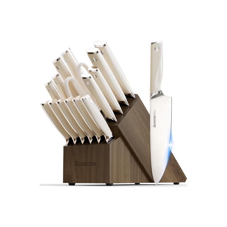 Astercook Knife Set Kitchen with Block