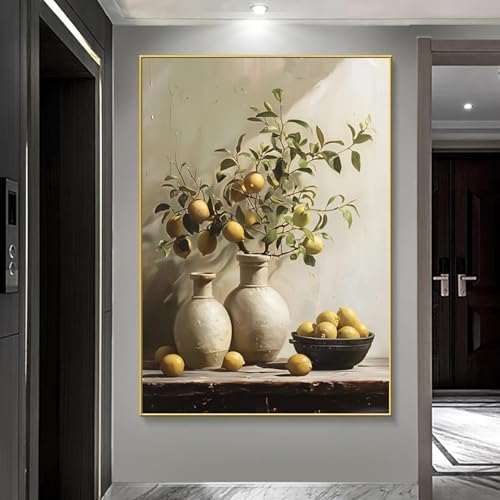Peinture sur toile moderne pour chambre ou salon : créez une ambiance vintage chaleureuse