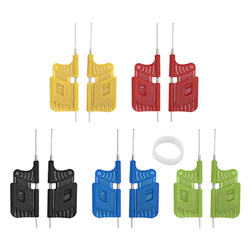 Respicefinem Clamps 8×6×3 10Pcs Clip Ultra Small Chip Foot Clamp with Rubber Electronic Component Sdk08