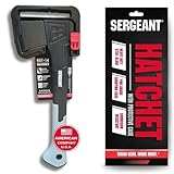 SERGEANT Camping Hatchet SGT-14 Inch, Camp Axe Survival Hatchet Tactical Outdoor Camping Axe w High Carbon Steel Blade, Lightweight Fiberglass Handle and Compact Portable Design + Protective Case.