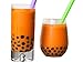 Collection of BOBA Tapioca Pearls for Bubble Tea, Pantai Thai Tea Powder and Boba Jumbo Straws Bubble (Basic pack) (Basic pack)
