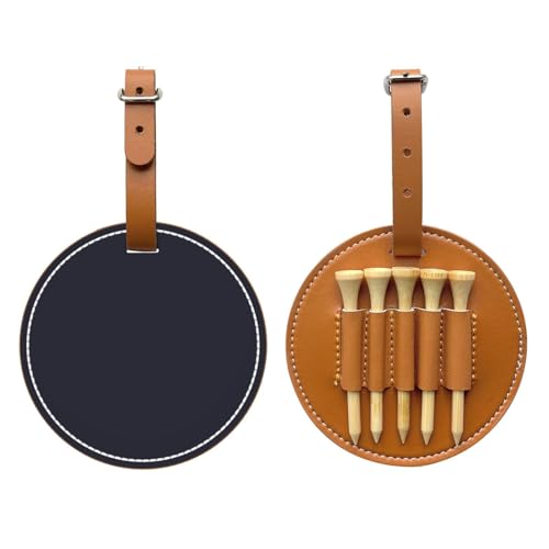 WXXWXD Solid color black Printed Golf Tee Storage Bag - Portable Storage, Easily Organize Tees