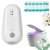 Self Cleaning UV Toilet Sanitizer Light, Motion-Activated, Rechargeable, Night Light, Adhesive-Mounted for Shared Bathrooms, For Elderly & Pet