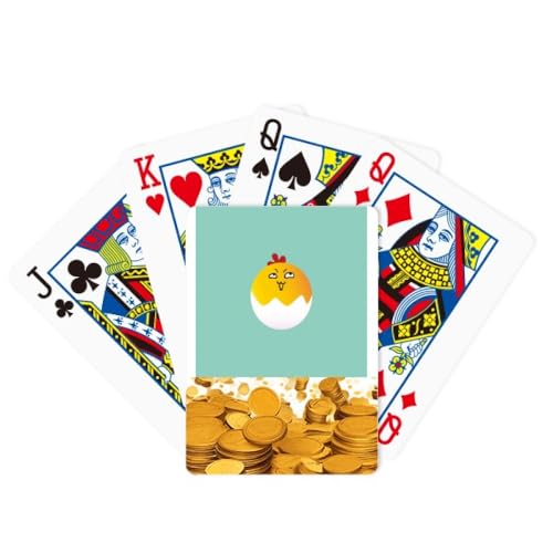 no/no Egg Insidious Lovely Face - Juego clásico de cartas de póquer dorado