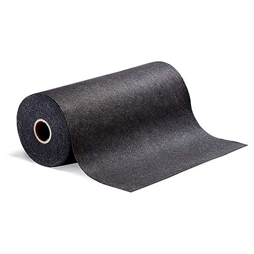 PIG Traffic Mat | Absorbent Rug | Super Durable Absorbent Mat | Absorbs up to 19.5 Gallons | 36"W x 150'L | MAT280 | Black