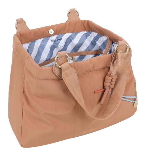 Sac shopper Izzy Medium grand format marron clair avec chaîne - 2