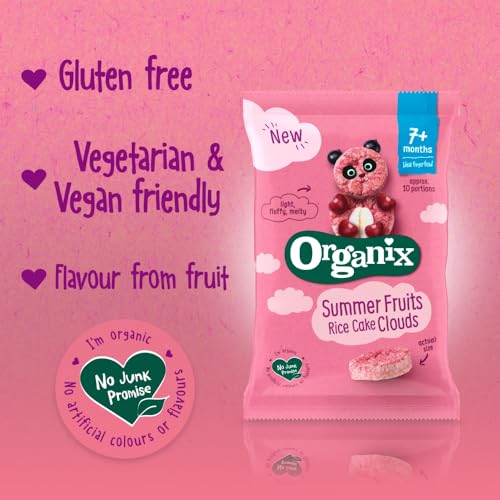 Organix Summer Fruits Rice Cake Clouds, 40g - Image 4