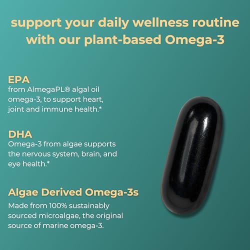 Image of Iwi Omega-3, 30 Softgels (30 Servings), Vegan Plant-Based Algae Omega 3 with EPA + DHA, Whole-Body Support Dietary Supplement, Krill & Fish Oil Alternative, No Fishy Aftertaste