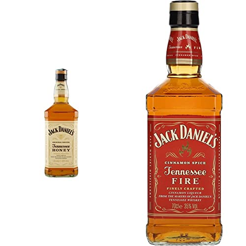 Jack Daniel's Honey Whiskey, 1 L + Fire Whiskey, 70 cl