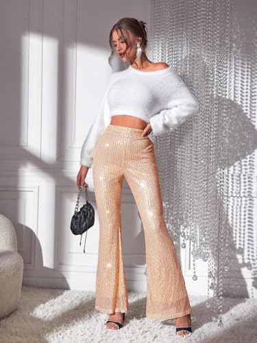 Image of KOTTY Women's High Rise Viscose Rayon Relaxed Fit Korean Trousers