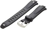 Timex Men's Q7B849GZ 18mm Ironman Triathlon Resin 50 Lap Black Replacement Watch Band