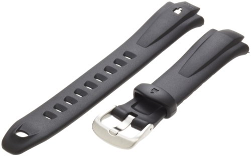 Timex Men's Q7B849GZ 18mm Ironman Triathlon Resin 50 Lap Black Replacement Watch Band