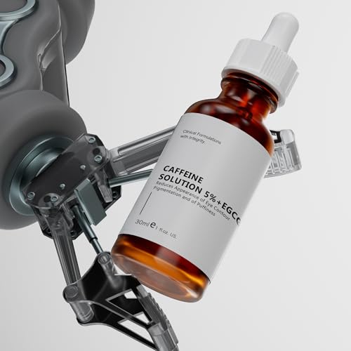 Caffeine Eye Serum with 5% EGCG – Moisturizing Solution for Reducing Dark Circles & Puffiness – 30ml, Caffeine Solution for Face & Under Eye Care