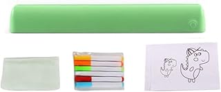 Llamativo tablero acrílico LED para mensajes y recordatorios, juego completo de 6 bolígrafos coloridos (azul)