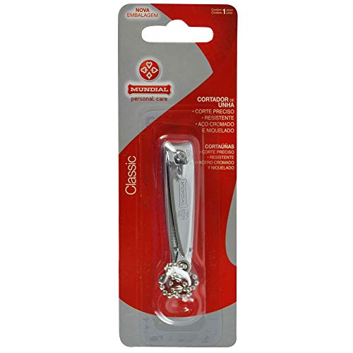 Cortador Unha Mão 10 Peças, Mundial S/A, Prateado