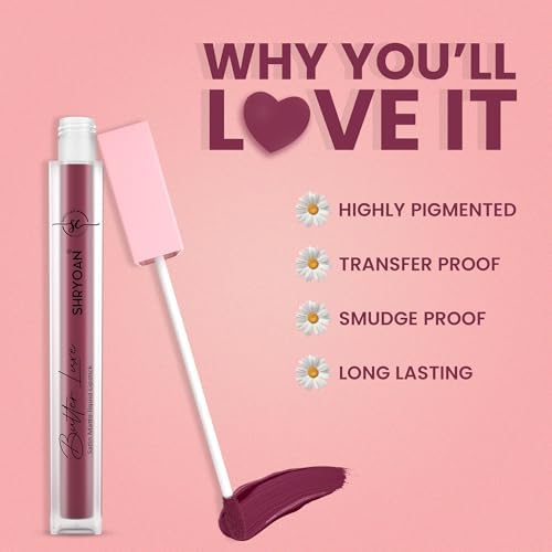 Image of Shryoan Butter Luxe Satin Matte Liquid Lipstick | Ultra Pigmented, Long-Lasting, Non-Transfer Formula, Smooth Lip Color, Weightless Finish, Silky Matte Finish (6ml) (Shade 14) (Pack of 2)