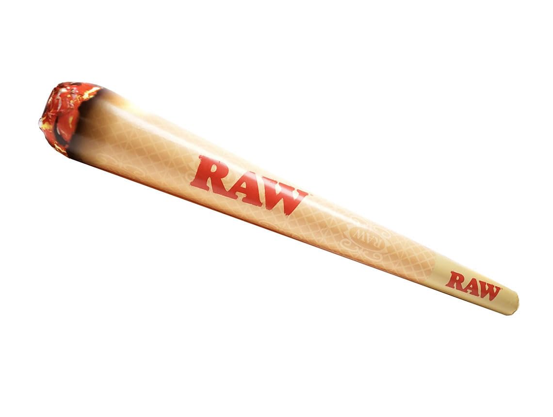 RAW Natural Rolling Papers, Hanging Inflatable Cone Joint, Brown
