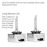 Tyenaza 2PCS D1S Xenon Reflight żarbówki, D1S 6000K 35W samochodów przednie reflektor ksenonowy żarówki zamienne