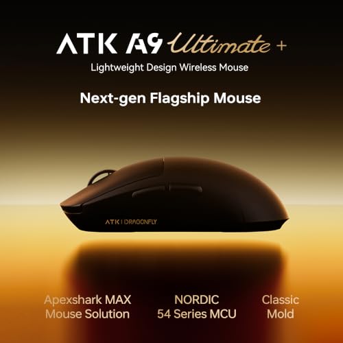 Image of ATK Dragonfly A9 Ultimate Wireless Gaming Mouse (A9 Ultimate+, Pink)