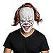 Produktbild NUWIND Pennywise Gruselige Clown Maske aus Latex Gruselige Halloween Kostüm Requisiten Gesichtsmaske Kopfmaske für Erwachsene