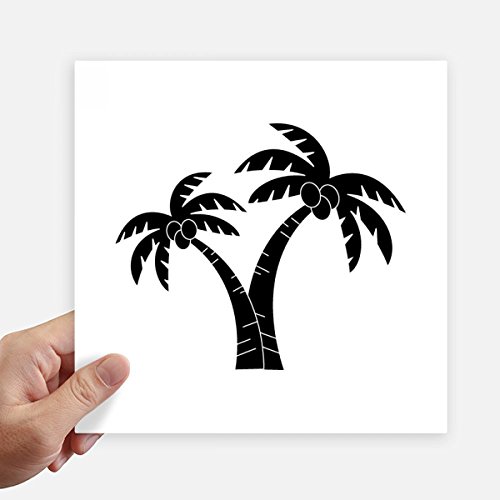 Stickers de coco y playa DIYthinker de 20cm vinilos cuadrados decorativos para pared y moto 2