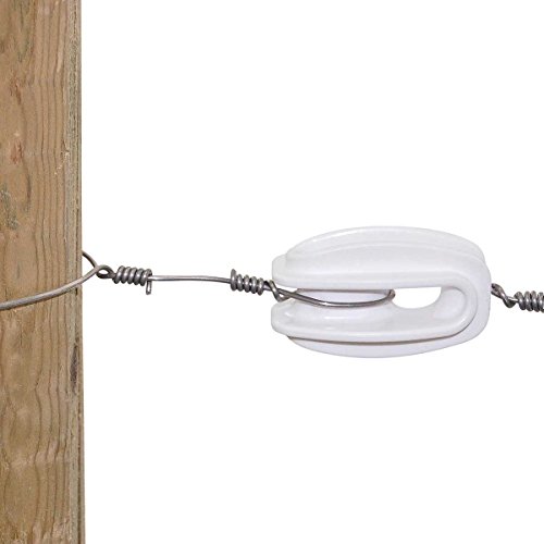 Kerbl Aislador de tensión (Poliamida Reforzada, Fibra de Vidrio, 10 Unidades), Color Blanco