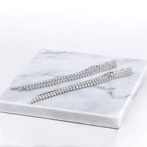 Yoqucol Boho Tassel Chandelier Earrings Cubic Zirconia Crystal Long Drop Dangle Chain Bohemian Earrings For Women Girls #TOP5