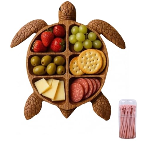 Aloka Olivia Yang Octopus Charcuterie Platter - Gift for Seafood Lovers, Ocean Themed Party Food Platter, Octopus Charcuterie Platter Wooden Seafood Platter for Cheese, Bread, Meat, Fruit, Seafood