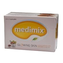 Medimix Glowing Skin natural protection with SANDAL & ELADI Oils 125 GM X 2 Bars by Medimix