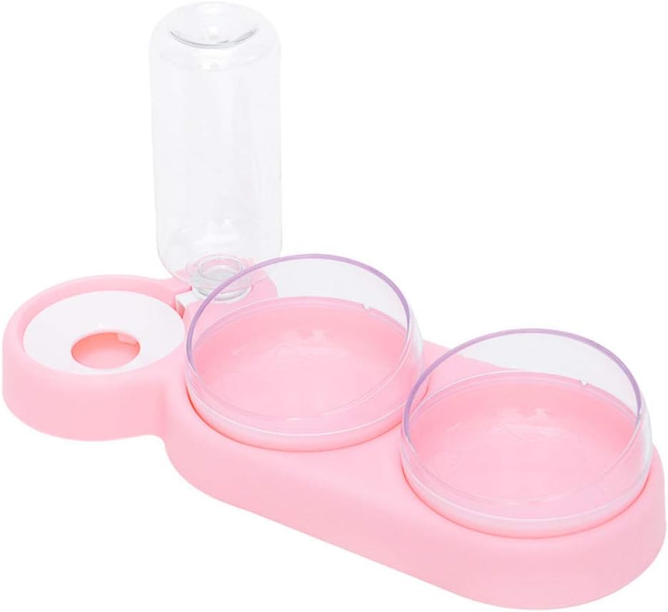 Cat Bowls and Dishes Dog Bowl Pet Dog Cat Automatic Feeder Bowl for Dogs Kitten Bowls Slow Food Feeding Container Supplies Plastic Bowl Green