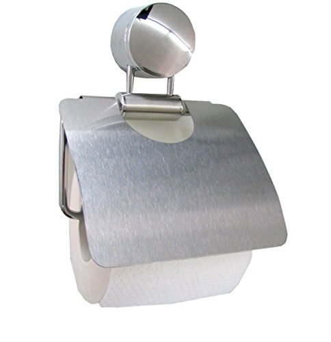 BisBro Deluxe  Soporte para papel higiénico de acero inoxidable  Diseño elegante