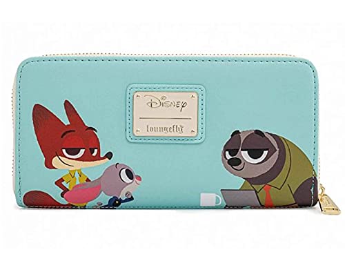 Loungefly Disney Zootopia Chibi Group Zip Around Wallet4