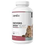 Animigo Pastillas de Levadura de Cerveza para Perros y Gatos | Suplemento Natural para Piel y Pelo Brillantes | con Vitamina B, Magnesio, Biotina Proteínas y Queratina | 60 Pastillas Blandas